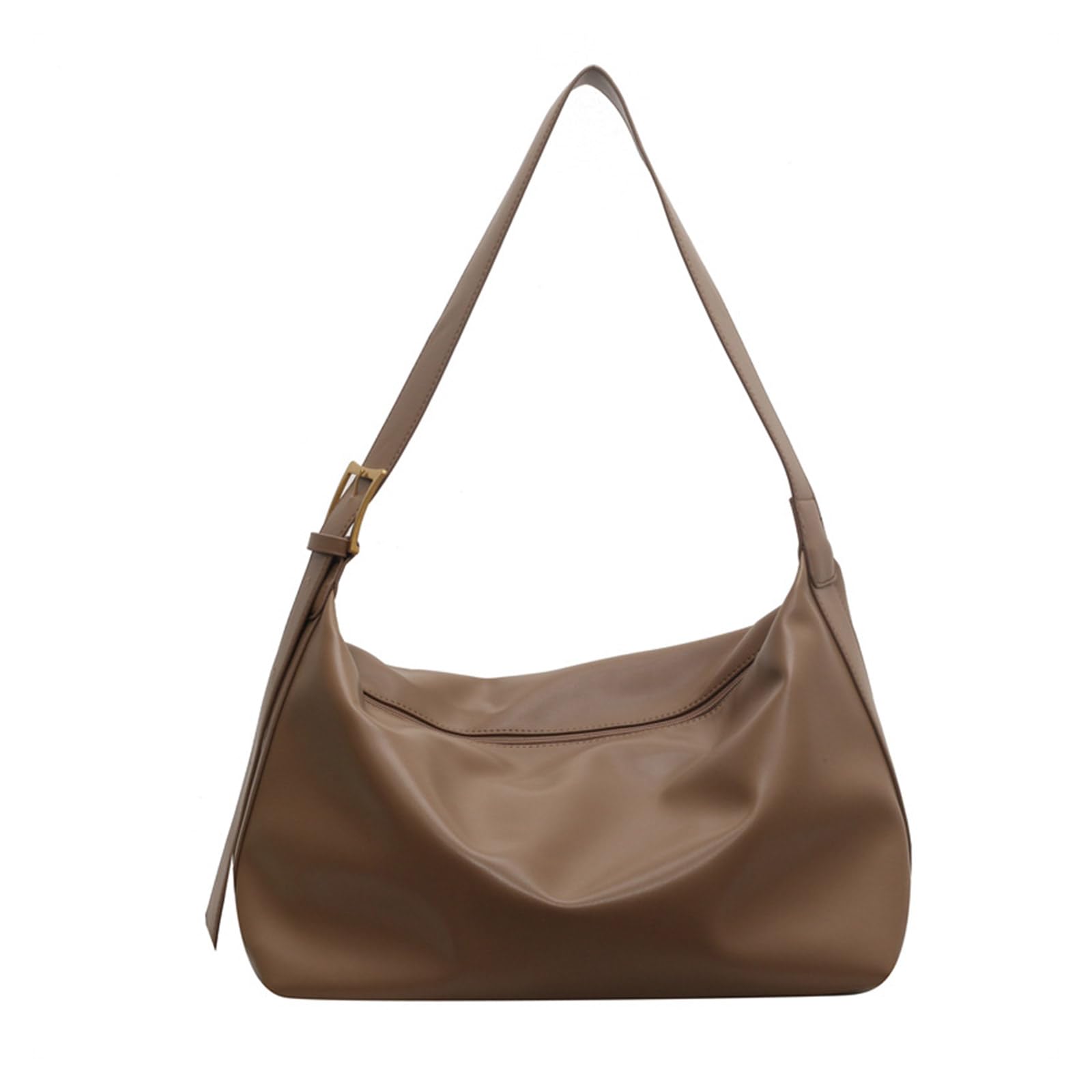 ohodhmnu Damen Tragetasche, modische Einkaufstasche mit großer Kapazität, Crossbody-Taschen für Pendler, Schule und Reisen, khaki, No pendant