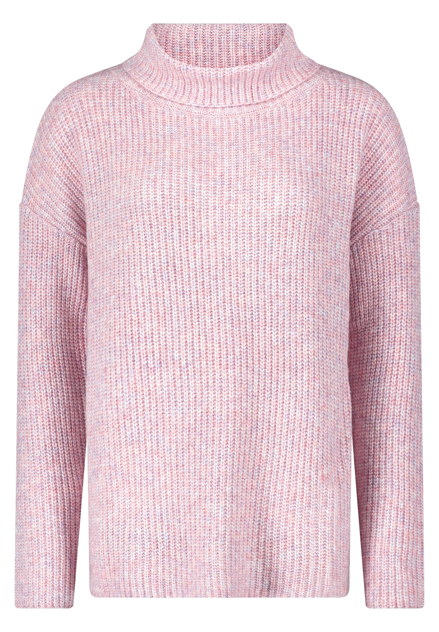 Cartoon Damen Basic-Strickpullover mit Turtle Neck Middle Pink Melange,36