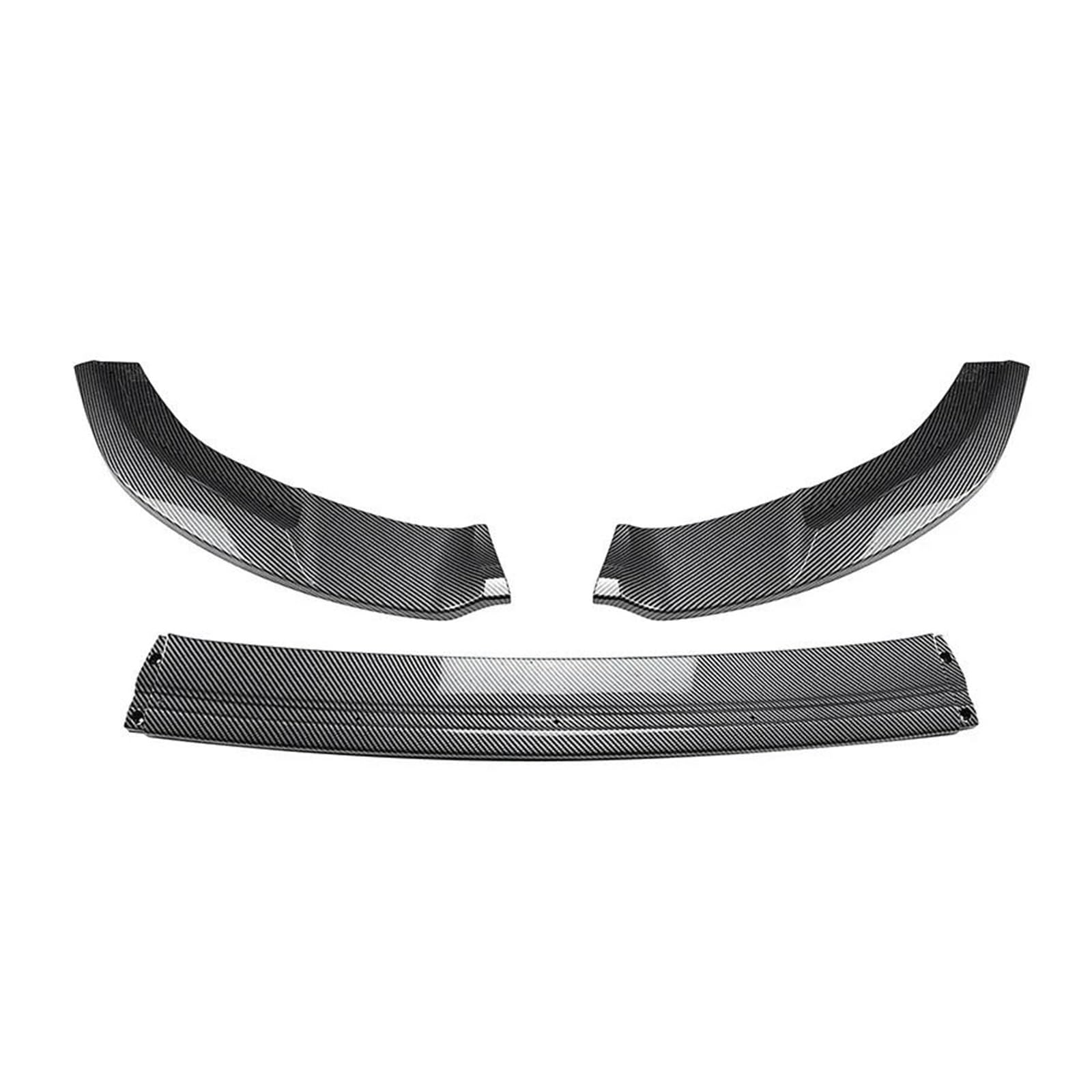 Splitter Für VW Für Golf 7 MK7 Für GTI R Für GTD Für GTE 2012-2018 Frontstoßstange Splitter Lip Spoiler Diffusor Seitenstoßstange Von ABS Frontlippe(Carbon Look)