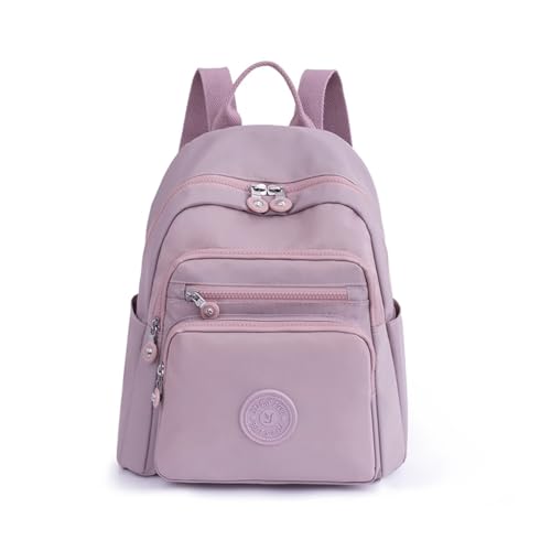 QSFZ NICHANGHUA Frauen Rucksack Oxford Weibliche Einfachheit Rucksack Multi Tasche Und Große Kapazität Schule Tasche Dame Freizeit Reise Rucksack (Color : Purple)