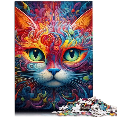 Puzzle für Tierkatzen, Puzzle für Erwachsene, 1000 Teile, Holzpuzzle, Spielzeug, Puzzle, Lernspiele, Stressabbau-Puzzle, 1000 Teile (50 x 75 cm)