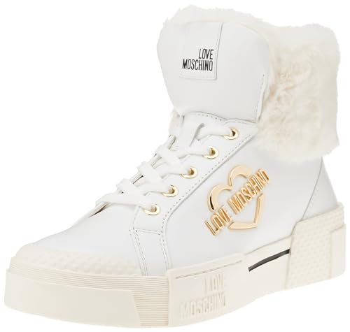 Love Moschino Damen Ja15775h0hia310a Sneakers, Weiß, 36 EU