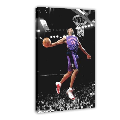 biegzc Vince Carter, NBA, Toronto Raptors, bedruckbares Poster, Leinwandposter, Wandkunst, Dekordruck, Gemälde für Wohnzimmer, Schlafzimmer, Dekoration, 40 x 60 cm