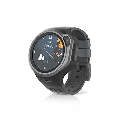 MyFirst Fone R1 Schwarz Smart Watch für Jungen und Mädchen, inkl. GPS, Videoanruf, Touchscreen, SOS-Alarm, Fitness-Tracker und andere Funktionen