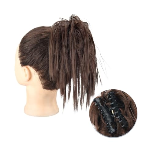 Haarteile Haarknoten Synthetische Haarverlängerung mit Krallenclip, unordentlicher Dutt, flauschiger Chignon, schwarzblonder Haarknoten, Hochsteckfrisur, falsches natürliches Haarteil for Frauen Brötc