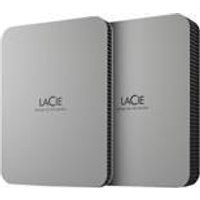 LaCie Mobile Drive STLP4000400 - Festplatte - 4 TB - extern (tragbar) - USB 3.2 Gen 1 (USB-C Steckverbinder) - Moon Silver