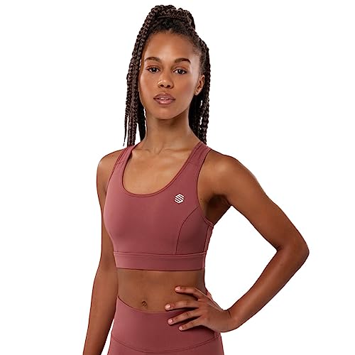 SIROKO Effort Terrakotta Damen Fitness BH, Terrakotta/Kupferrot, Large