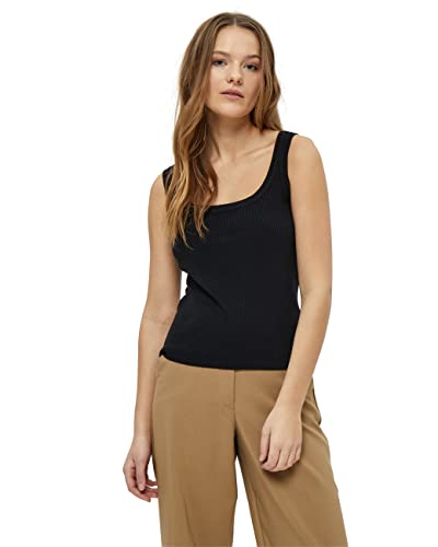 Peppercorn Tana U-Ausschnitt Stricken Tank Top | Damen Top In Schwarz | Frühling Damen Oberteile | Größe L