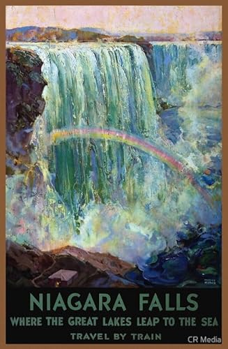 HfmQuisutron Jigsaw Puzzle 1000 Teile Niagara Falls Scenery Travel Posters Buntes Geschicklichkeitsspiel Für Die Ganze Familie Erwachsene Zw157Qv