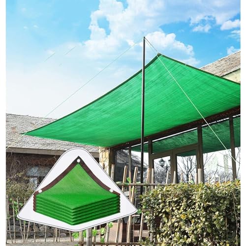 Schattennetz Sonnenschutz, Sonnensegel, 80% Schattentuch, Windschutz-Schattennetz für Gartenmöbel/Pflanzen im Freien, Markise, Sichtschutznetz (Farbe: Grün, Größe: 4 x 9 m (13 29,5 ft))