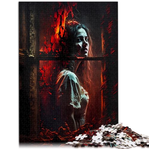 Puzzles Geschenke Spielzeug Horror Art Puzzle für Erwachsene 1000 Teile Holzpuzzle Jedes Teil ist einzigartig - Herausforderndes, unterhaltsames Familienspiel 1000 Teile (50 x 75 cm)