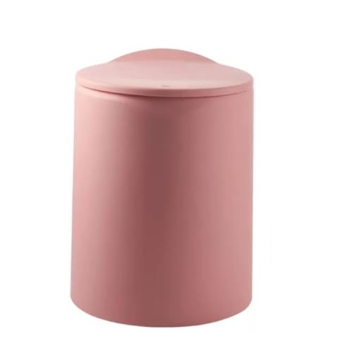 Geruchsdichter mülleimer/gartenhelfer Drücken Sie Typ Mülleimer Haushalt Wohnzimmer kreative Toilette Badezimmer mit Deckel Papierkorb Schlafzimmer abgedeckt nordischen Stil Mülleimer mit deckel(Pink,