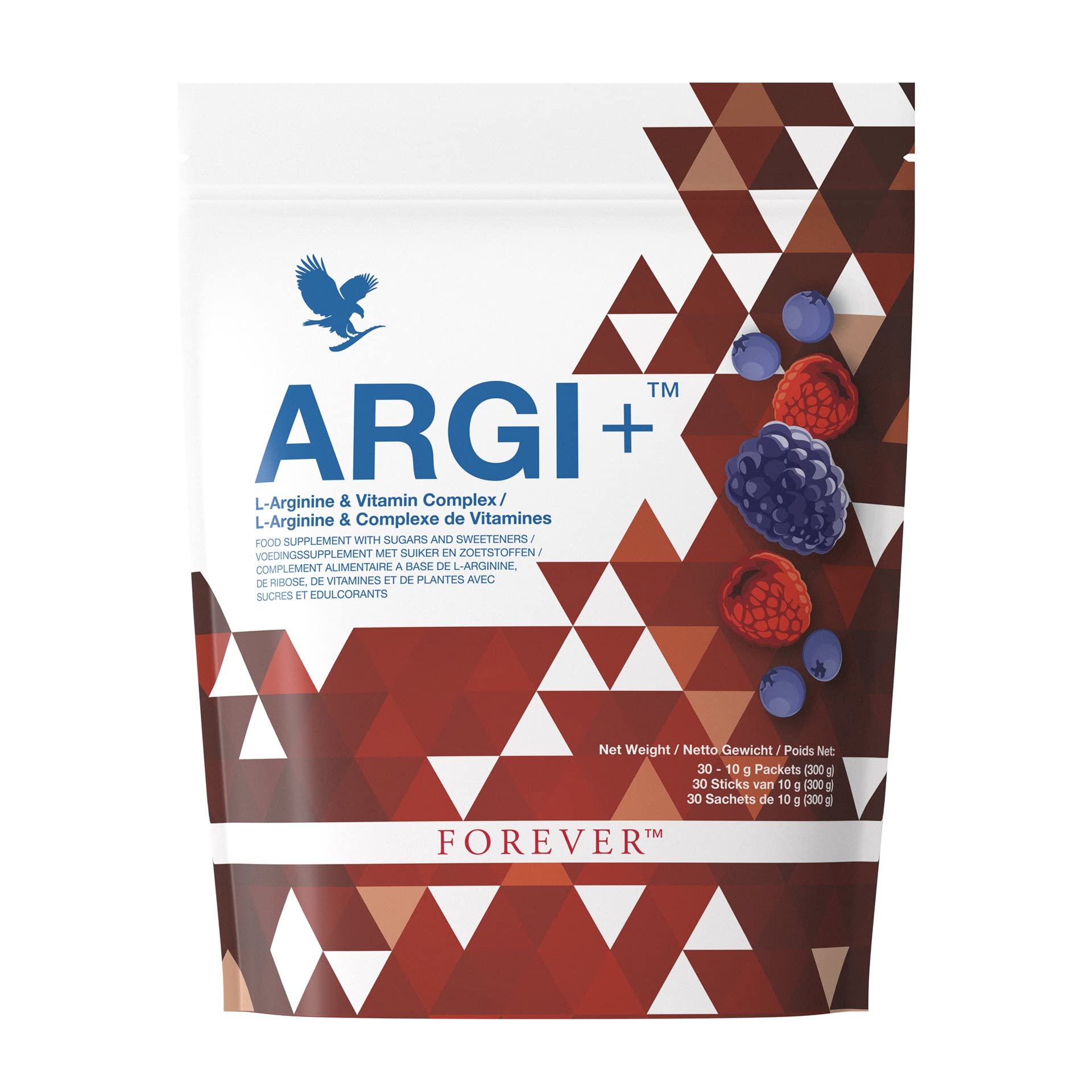 Forever ARGI+, 5g L-Arginin pro Portion, Vitaminkomplex für Sportler und aktive Menschen, Leistungsfähigkeit steigern, fruchtiger Geschmack, glutenfrei (30 Sticks á 10 g)