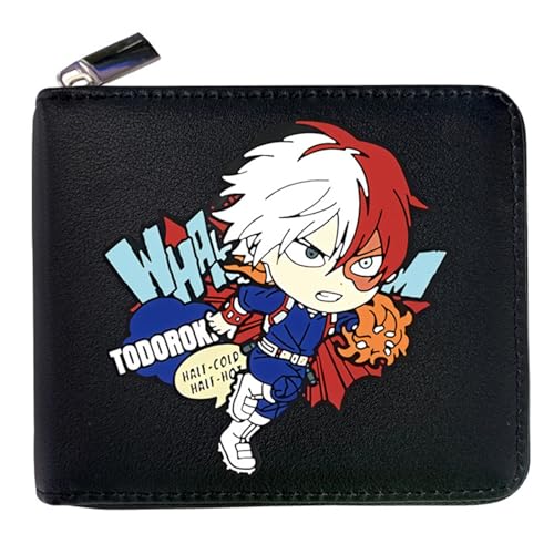 RYNDEX My He-ro Academ-ia Geldtasche Anime, Süß Spaß Einzigartig Karten Geldbeutel, Scheckkartenetui für Fans Teens Geburtstagsgeschenk(Color:Multicolor 6)