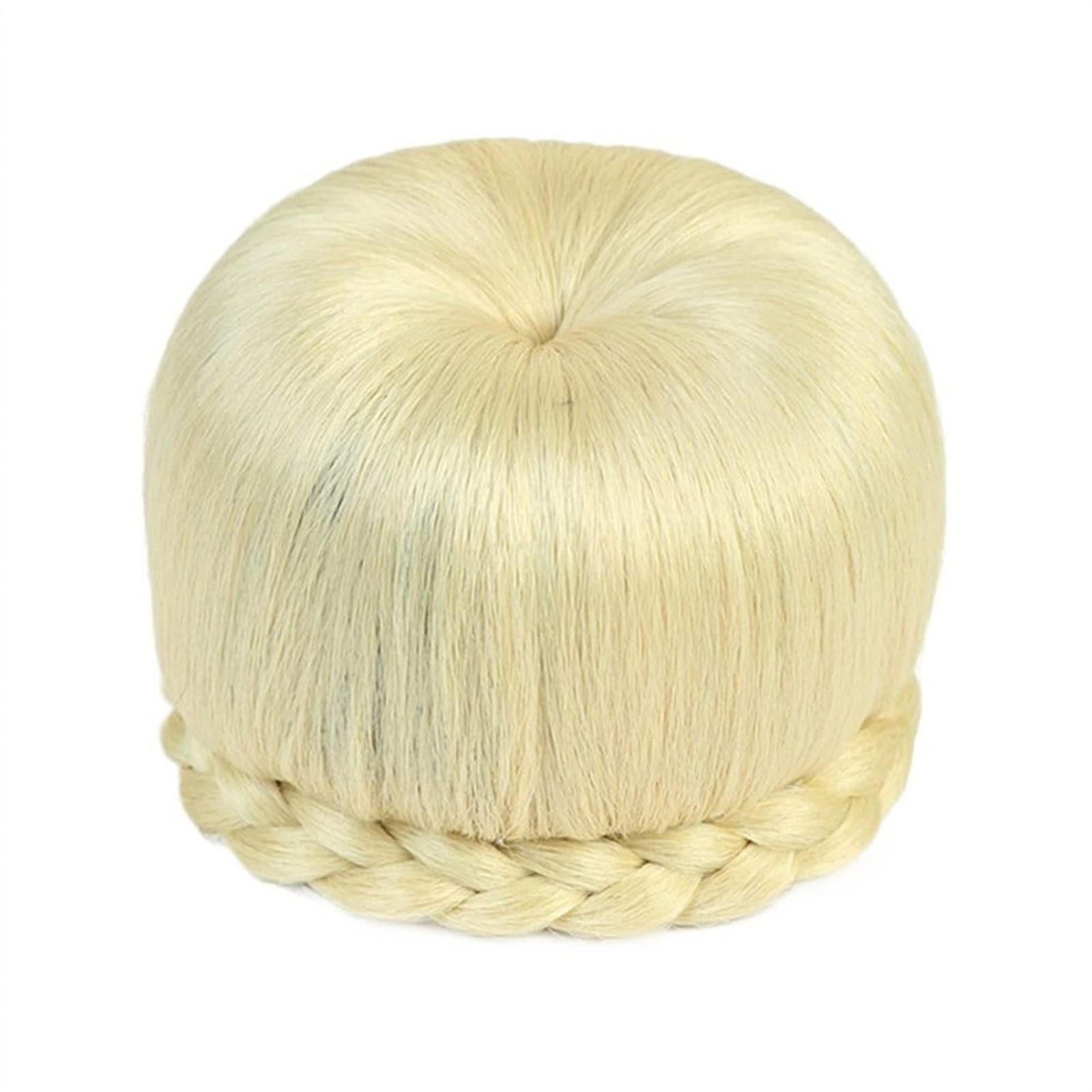 Haarteil Haargummi Party Hochzeit Tanzen Frisuren Haarschmuck Geflochtener Haarknoten Haarteil Synthetische Hochsteckfrisur Geflochtener Chignon mit eingebauten Kämmen for Frauen Mädchen Bun Haarteile