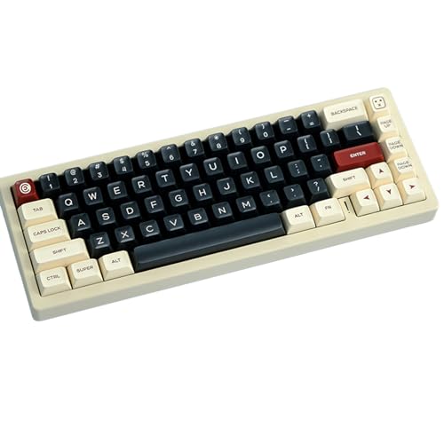 Bow-Tastenkappen-Set PBT Double Shot Keycaps, Profil-Tastenkappen-Set für mechanische Tastaturschalter, 64, 68, 96, 980, 104, 160 Tasten, Tastenkappen-Set