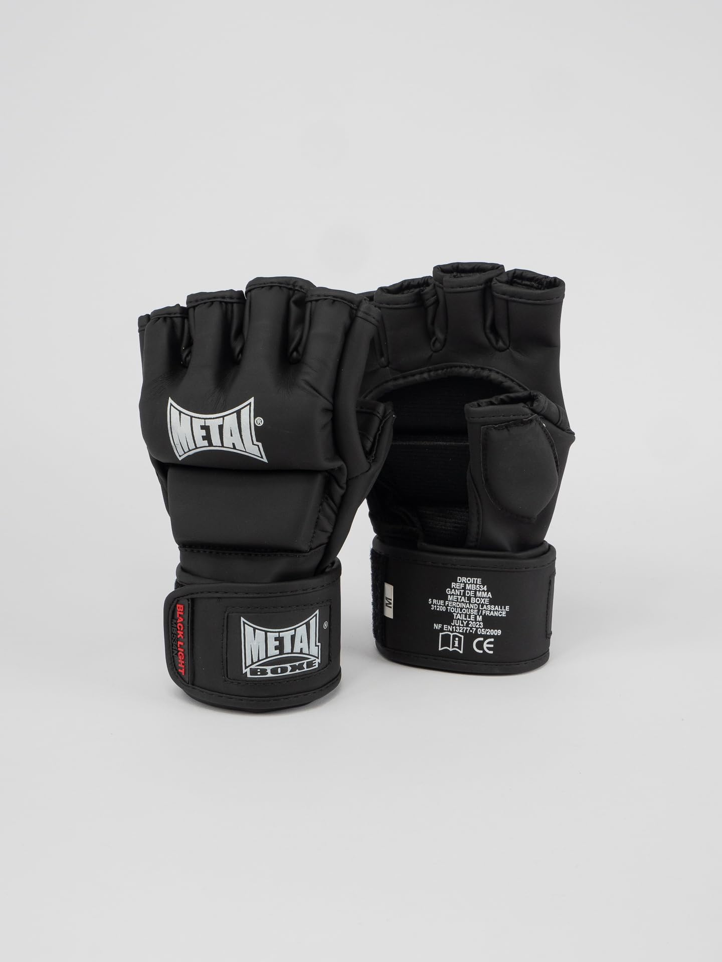 METAL BOXE MB534 Gants de Combat Black Light XS