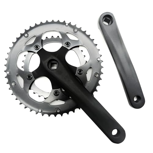 JTQYFI Fahrräder Kurbelarm Set Für Mountainbikes Rennräder 50/34T Mountainbikes 170 Mm Quadratische Kurbelgarnitur 8/9-Gang Kurbelgarnitur