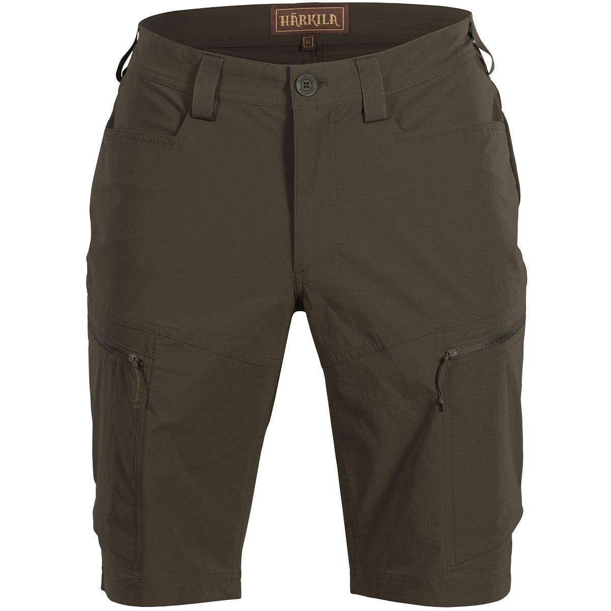 Härkila Kurze Jagdhose Trail Grün Herren - Hose kurz mit Insektenschutz für die Jagd - Robuste Jagdshorts Willow Green, Größe:50