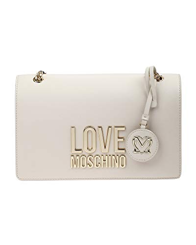 Love Moschino Schultertasche, Kollektion Frühling Sommer 2021, Damen, Einheitsgröße, Weiß - Bianco - Größe: Einheitsgröße