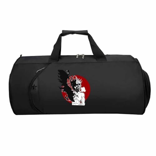 Black Clov-er Reisetasche HandgepäCk, Faltbare Reisetasche HandgepäCk, HandgepäCk Unisex G.ym Wochenendtasche Flugzeug(Black 14)