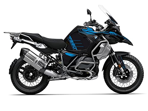 UNIRACING Dekoration Schutz Aufkleber Kit für BMW R1250 GS Adventure 2022 40th Anniversary, Racing Blau