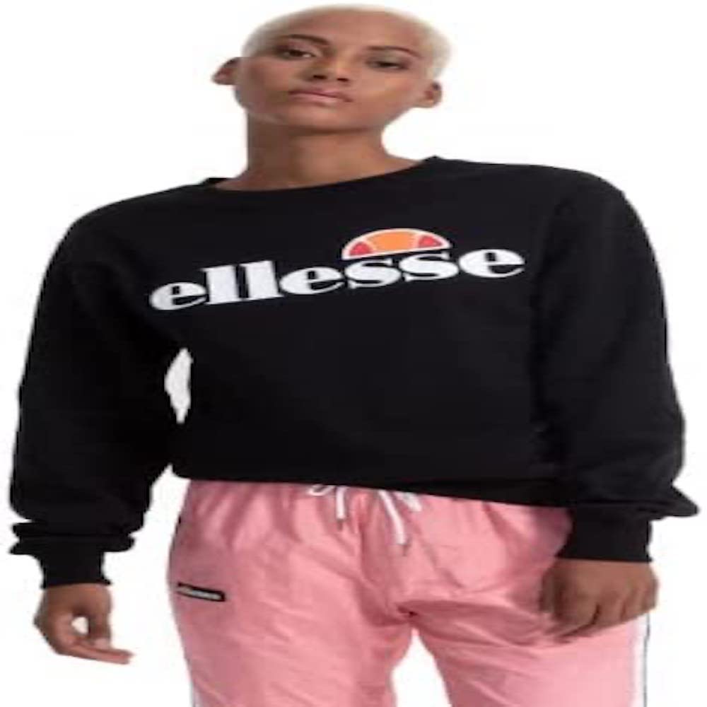 Ellesse Damen Agata Sweatshirt Agata, Schwarz (Anthracite), 42 (Herstellergröße: 14)