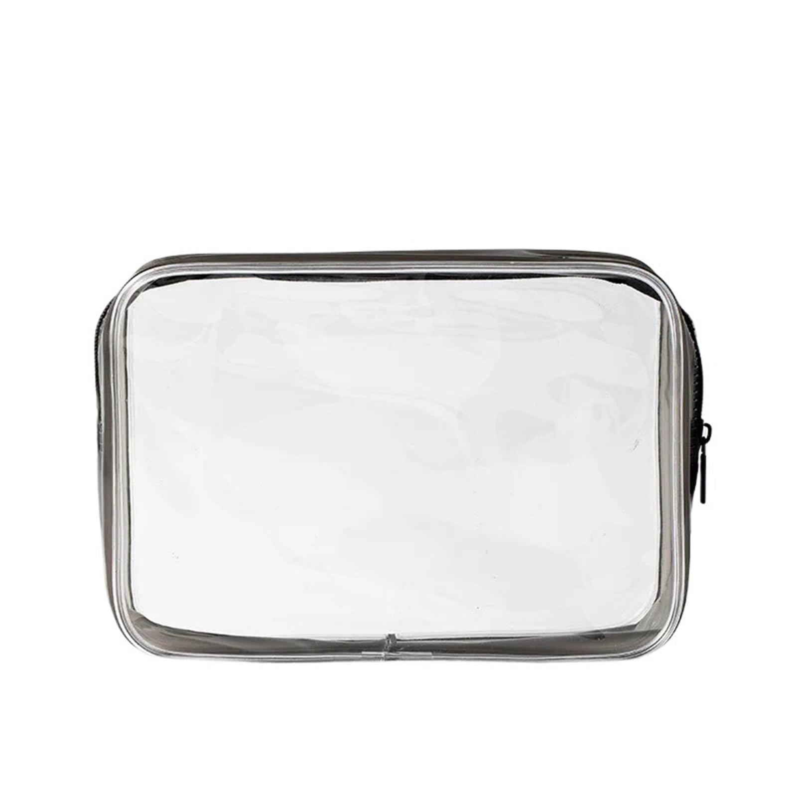 Transparente Kosmetiktasche for Damen, Make-up-Kosmetiktasche, Reise-Reißverschluss, durchsichtig, Make-up, Beauty-Wash-Organizer, Bad-Kulturbeutel-Set Kosmetiktasche Set(Transparent L)