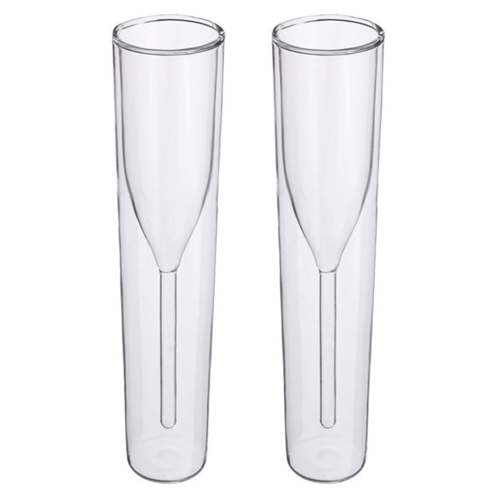 2 Stücke Champagner Glas Doppel Wand Gläser Flöte Becher Blase Wein Tassen Cocktails Hochzeit Party Tasse Sekt Tassen