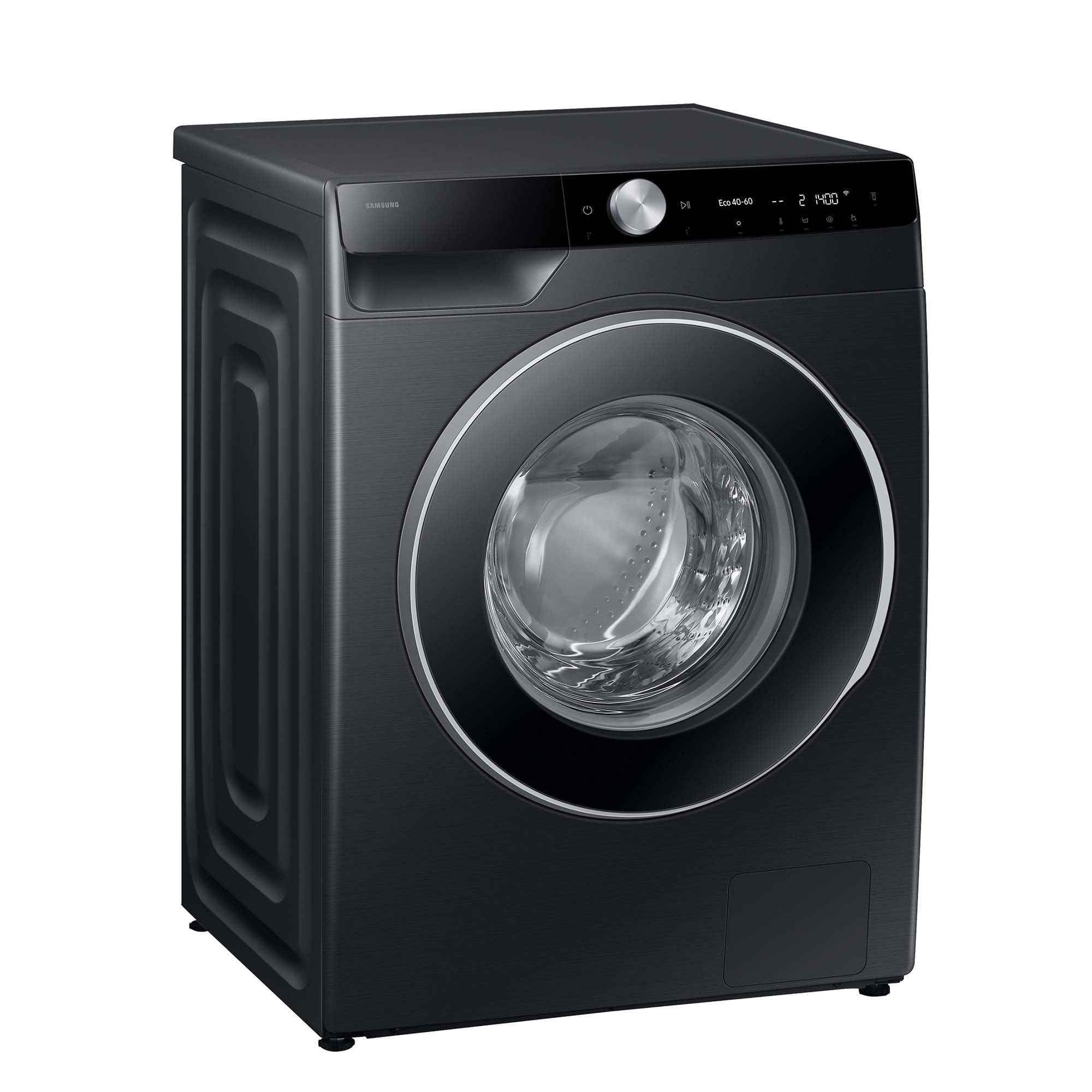 Samsung WW11DG6B85LBU2 Waschmaschine, 11 kg, 1.400 U/min, Extra energiesparend, EEK: A (-10%), AI Ecobubble, AI Wash, SuperSpeed 39 Min, AI Control, Schwarz