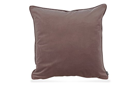 HOCK Nobile Samt Kissen Kuschelkissen Sofakissen Couchkissen (Light-Rosy 023, 60 x 60 cm)