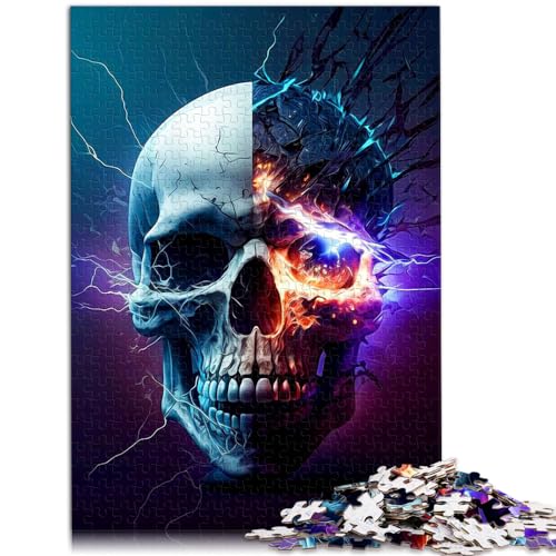 Puzzle | Puzzles Totenkopf 1000 Teile für Erwachsene, Holzpuzzle, Spaß für zu Hause, Aktivitäten, Geburtstagsgeschenk, Reisegeschenke, 1000 Stück (50 x 75 cm)