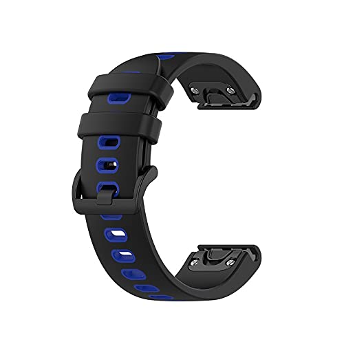 OPKDE Smartwatch-Armband für Garmin Fenix 5X 5 5S 6 6S 6X 7X 7 7S 3 3HR Forerunner 935 945 Schnellverschluss-Armband aus Silikon, 20 mm, Achat