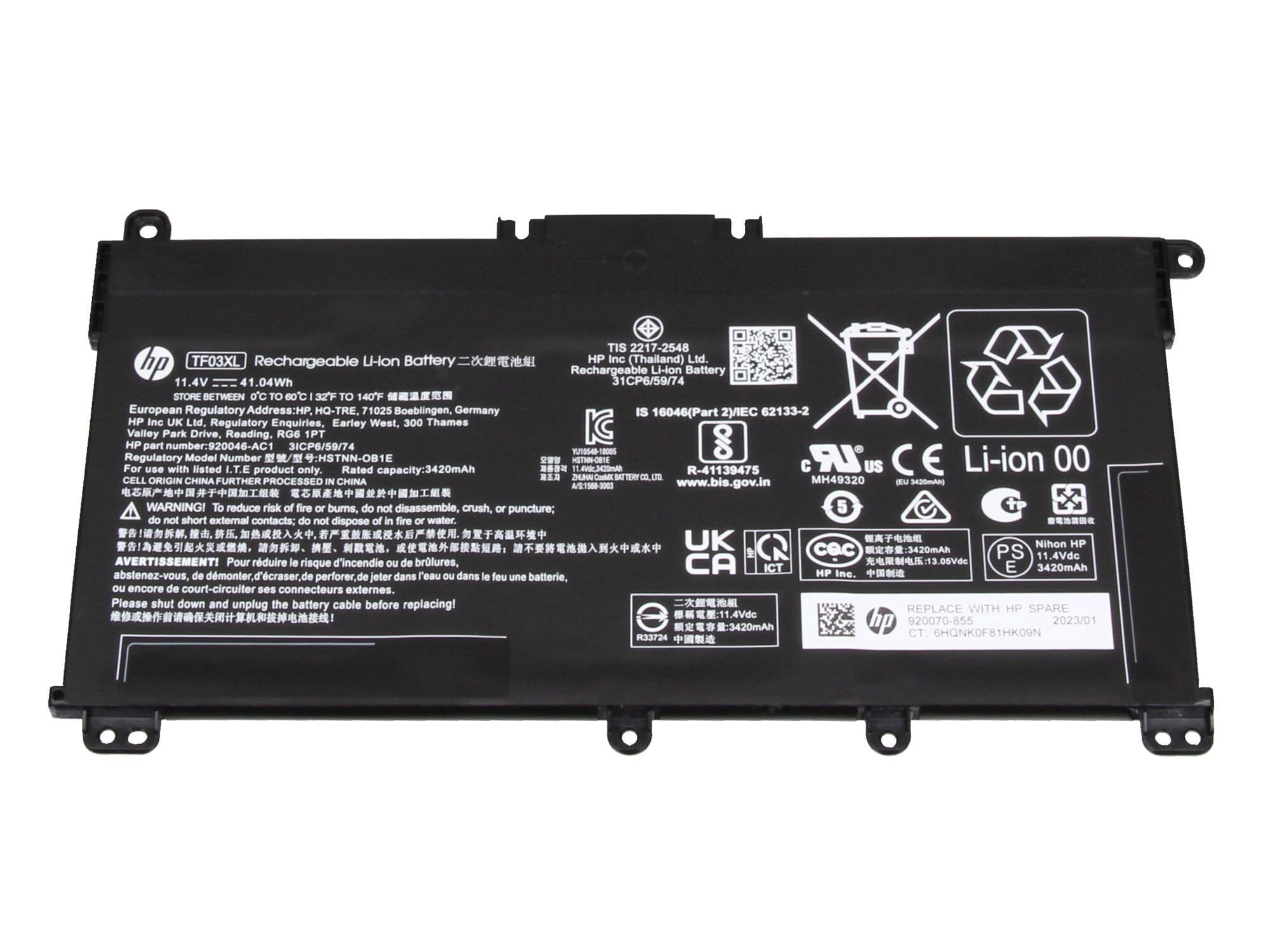 HP 920046-421 Original Akku 41,04Wh für Pavilion 14-bf100, 15-ck000, x360 14-cd0000