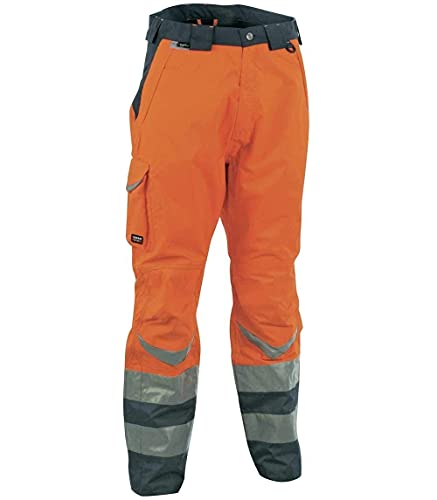 Cofra Warnschutz Winterhose SAFE V025-0-01 Wetterschutz Arbeitshose in Signalfarbe orange Gr. 48