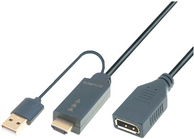 M-CAB Videoadapter - DisplayPort / HDMI / USB - 30 cm