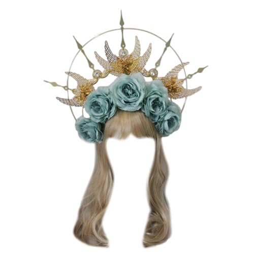 SunGoddess Kopfschmuck Vintage Kopfbedeckung Blume Stirnband