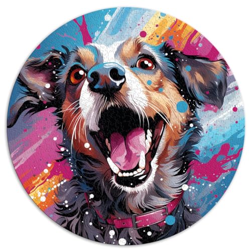 Puzzles Bunte Hunde Puzzles 1000 Teile 67,5x67,5cm pädagogische Herausforderung Spaß bei Heimaktivitäten, Geburtstagsgeschenk, Reisegeschenke,