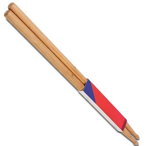 Schlagzeug-Set, Hickory-Massivholz-Trommelstöcke, 5A/7A, Jazz-Drumsticks, Professionell Spielende Drumsticks Trommelstöcke für Anfänger (Color : B, Size : 5A)