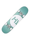 HIDETOSHI WAKASHIMA Street Skateboard 31 x 8 Zoll - Komplettboard für Einsteiger aus stabilem Holz und Aluminium, geeignet für Kinder, Teenager und Erwachsene mit verschiedenen Motive (Yodogawa)