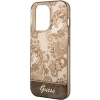 GUESS Hard Cover Porcelain Brown, für iPhone 14 Pro, GUHCP14LHGPLHC (GUHCP14LHGPLHC)