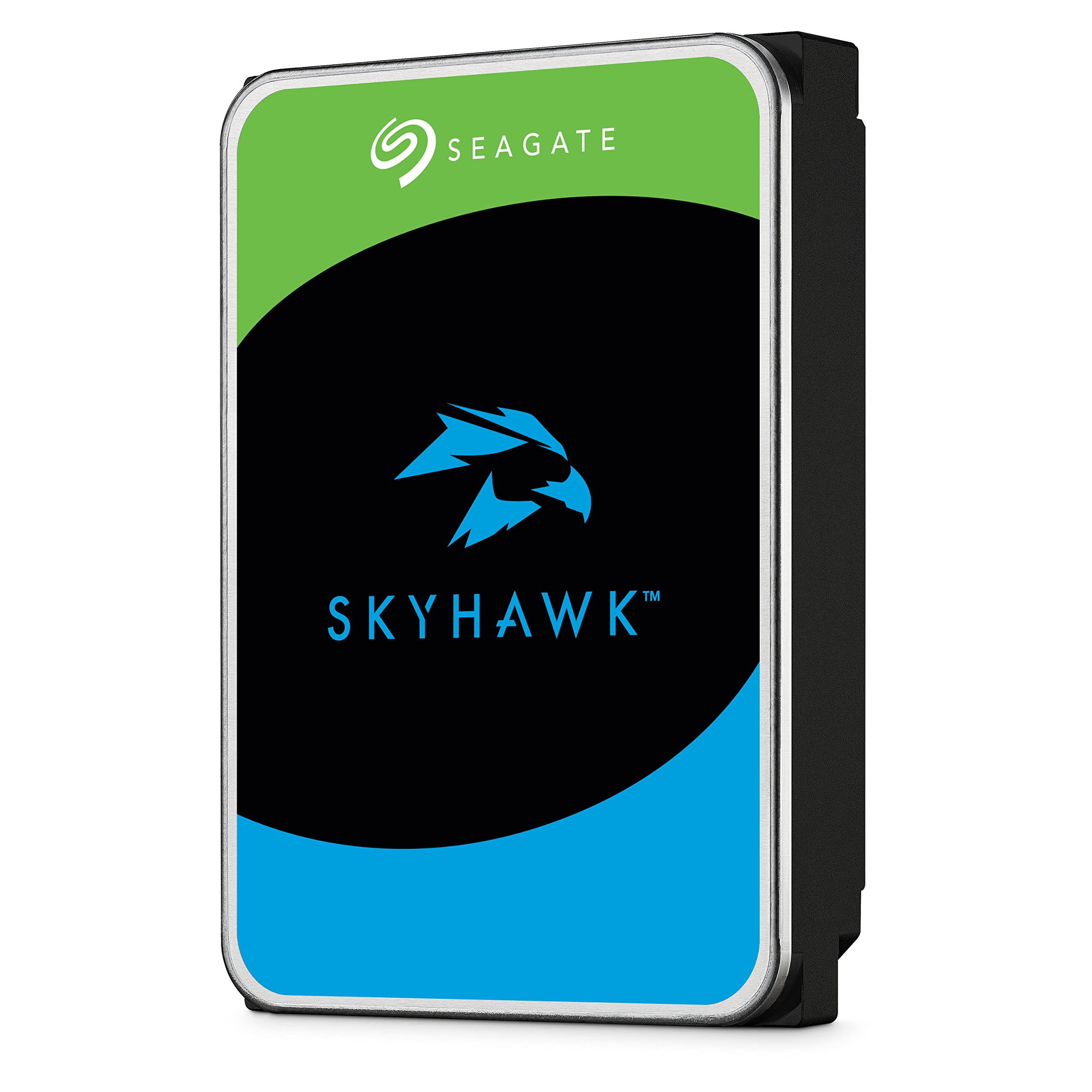 Seagate SkyHawk interne Festplatte 12TB HDD,für Videoaufnahme mit bis zu 64 Kameras, 3.5 Zoll, 256 MB Cache, SATA 6GB/s, silber, bulk, inkl. 3 Jahre Rescue Service, Modellnr.: ST12000VX0008