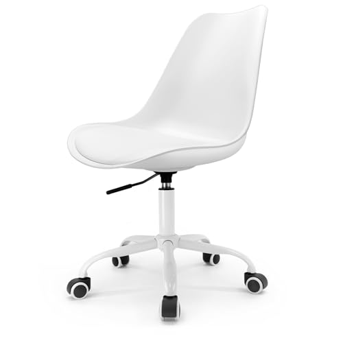 Waytex Lakar Bürostuhl, Legierter Stahl, weiß, Fauteuil