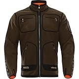 Härkila | Kamko fleece | Professionelle Jagd Kleidung & Jagd Zubehör für Herren & Damen | Skandinavische Qualität Made to Last | Hunting green/Orange blaze, M