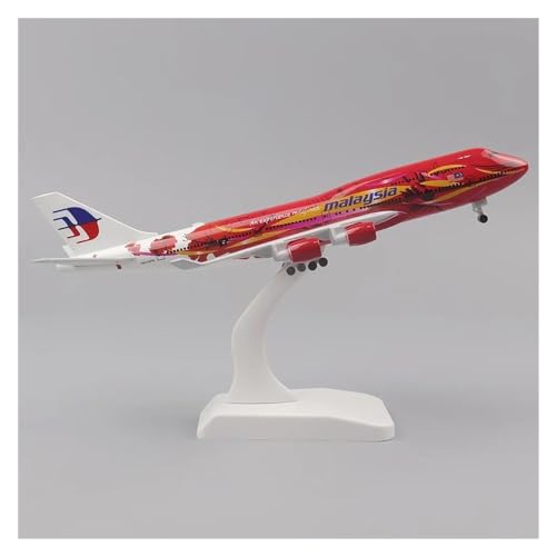 Aerobatic Flugzeug Metallflugzeugmodell 20cm1:400 Originalmodell B747 Metallmaterial Mit Fahrwerk Ornament Spielzeug (Größe : Da Saffron)