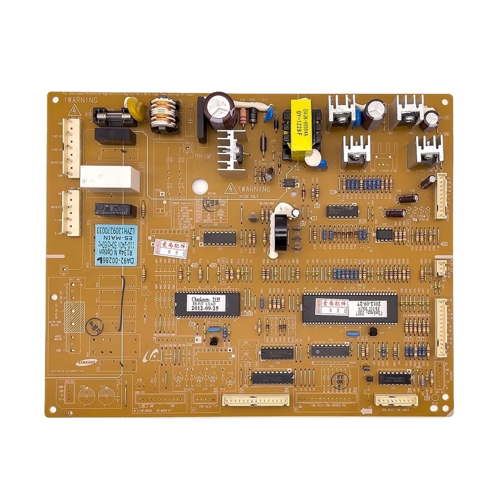 DEYIN Neue for Kühlschrank Control Board DA92-00286E/S/U/G DA92-00286W/B/L Kühlschrank Motherboard Gefrierschrank Teile(DA92-00286L)