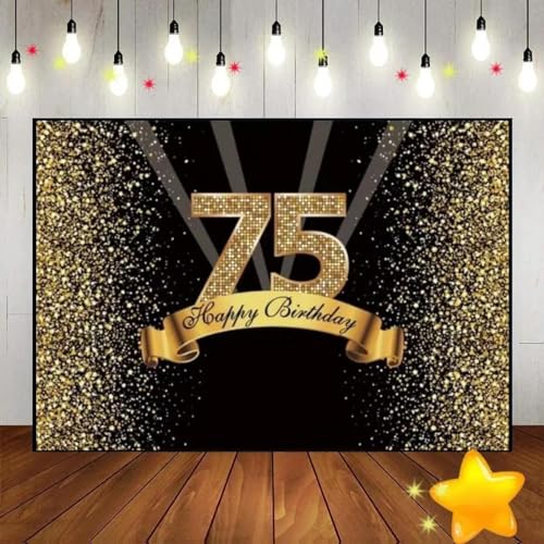 Alles Gute zum 75. 80. Geburtstag Dekoration Vintage Cust Hintergrund Rennen Photocall Banner Smash Kuchen Grün Photoan 300x200cm