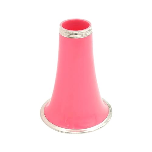 Klarinette Farbe ABS Glocke Mund Mit Silber Rand Metall Mund Qualität Lautsprecher Holzblasinstrument Zubehör (Color : Pink)