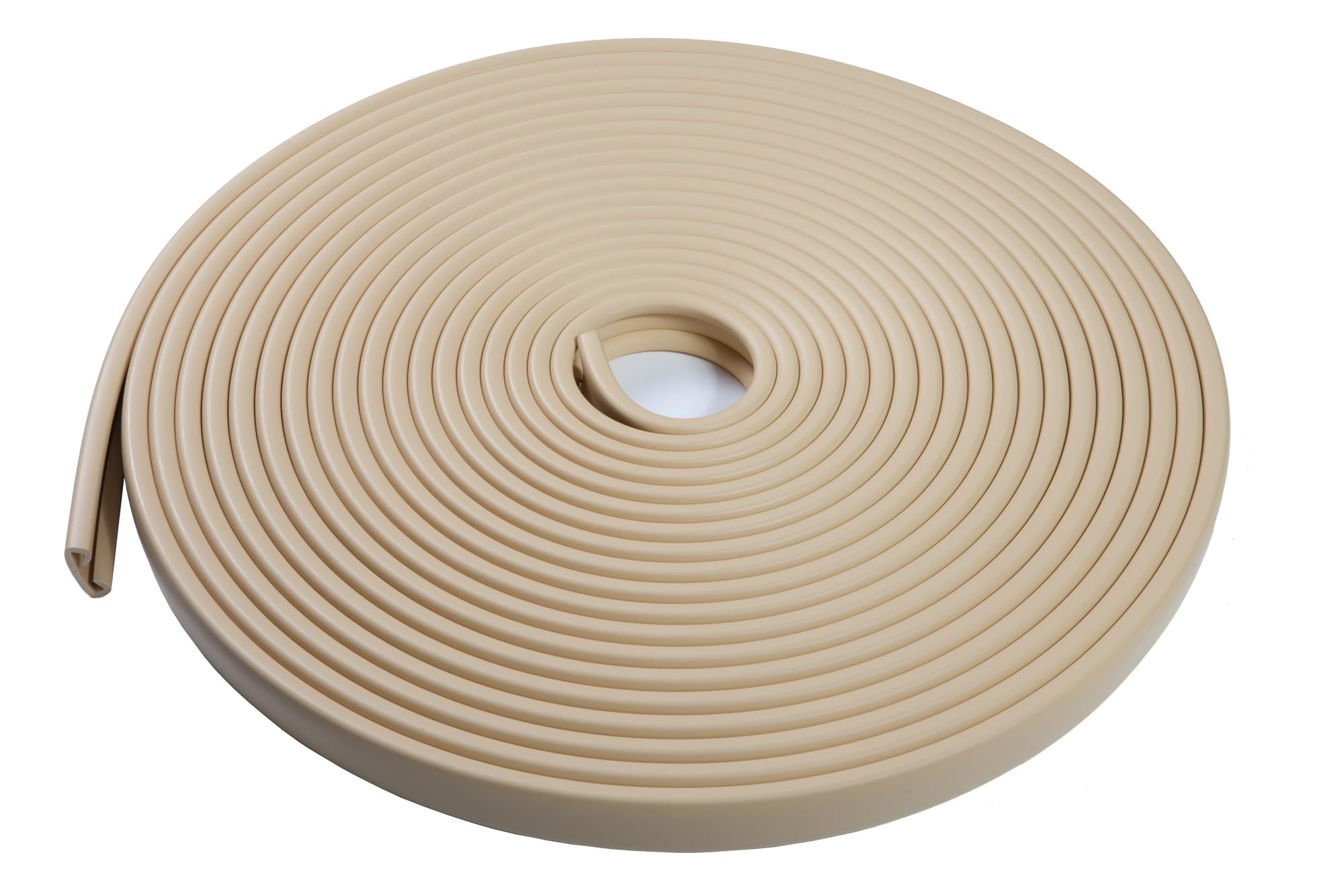 Hochwertiger PVC-Handlauf für Treppen und Geländer 40x8mm – Creme, 10m