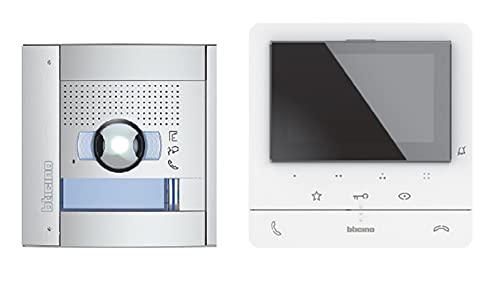 Legrand, Video Türsprechanlagen Set 2-Draht, Flex ONE: Classe 100 V16E mit 5" Farb LCD-Display, Türstation SFERA allmetal, 135°/96° und LED beleuchtete Kamera, IP54, IK10 mit Klingeltrafo, 364617